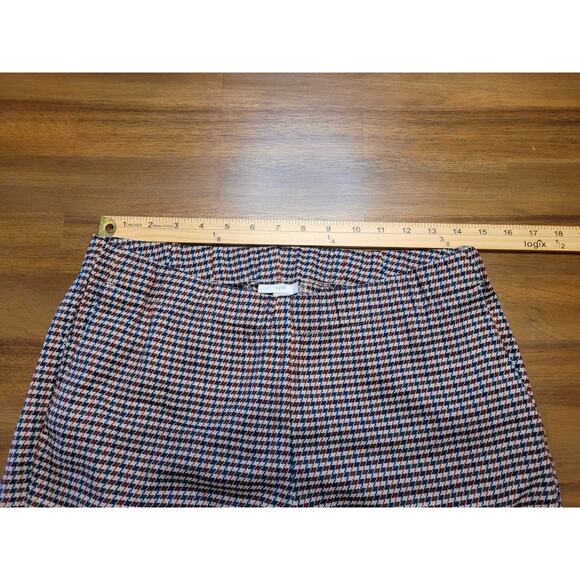 J.Jill Ponte Slim Leg Pants 12P Beige Red Blue Houndstooth EUC - Picture 6 of 13